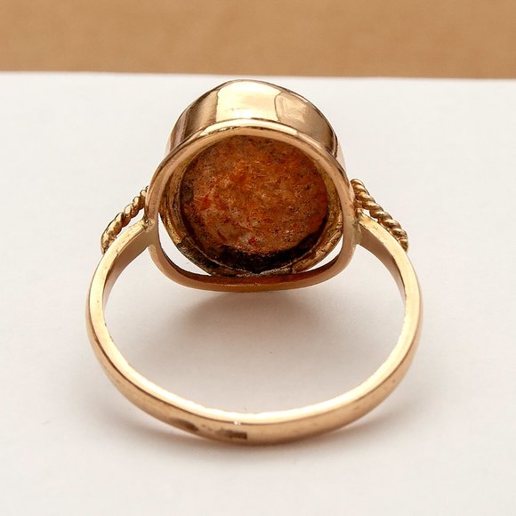 Handcrafted 14K Rose Gold Ring With Sunstone, Appraised $2600, Unique, Artisan - Picture 5 of 9